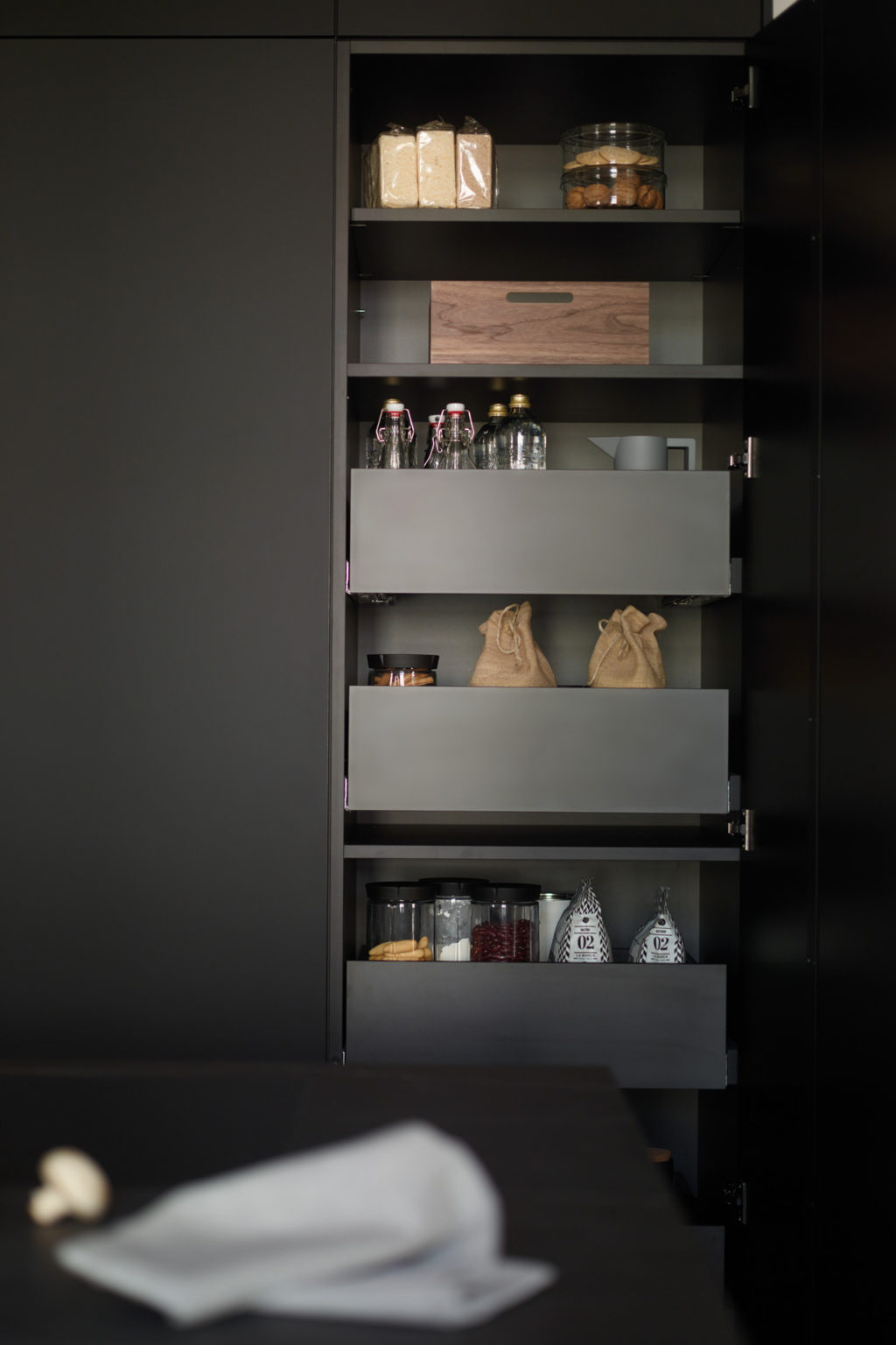 Cocina abierta al Salón comedor con isla - Cocinas Santos Denia